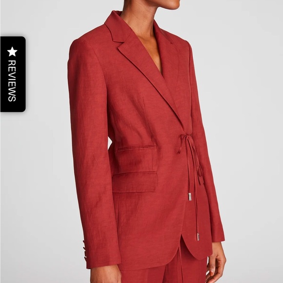 Halston Harper jacket in viscose linen, sz 6, NWT - Picture 4 of 12